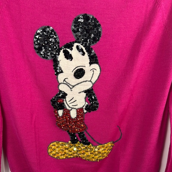 Pink Sequin Mickey Mouse Sweater - Picture 2 of 6